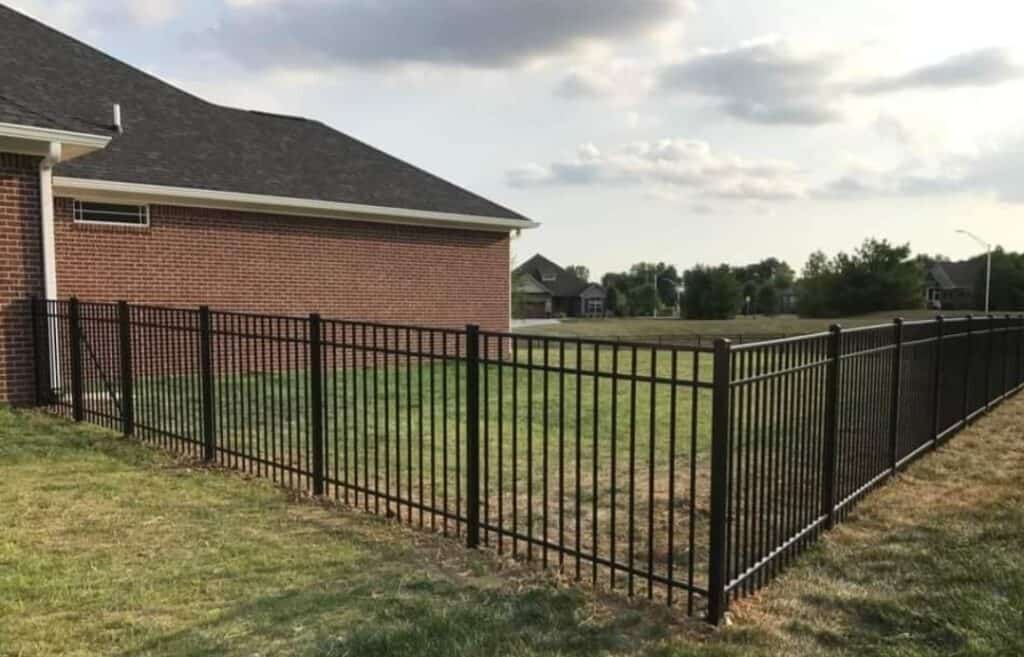 Modern Black Aluminum Fence in Broussard Louisiana